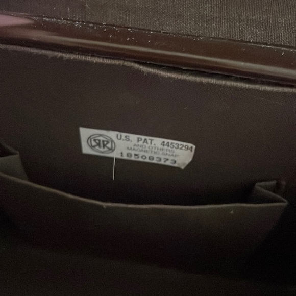 Vintage accordion style brown leather shoulder bag purse - Picture 7 of 9